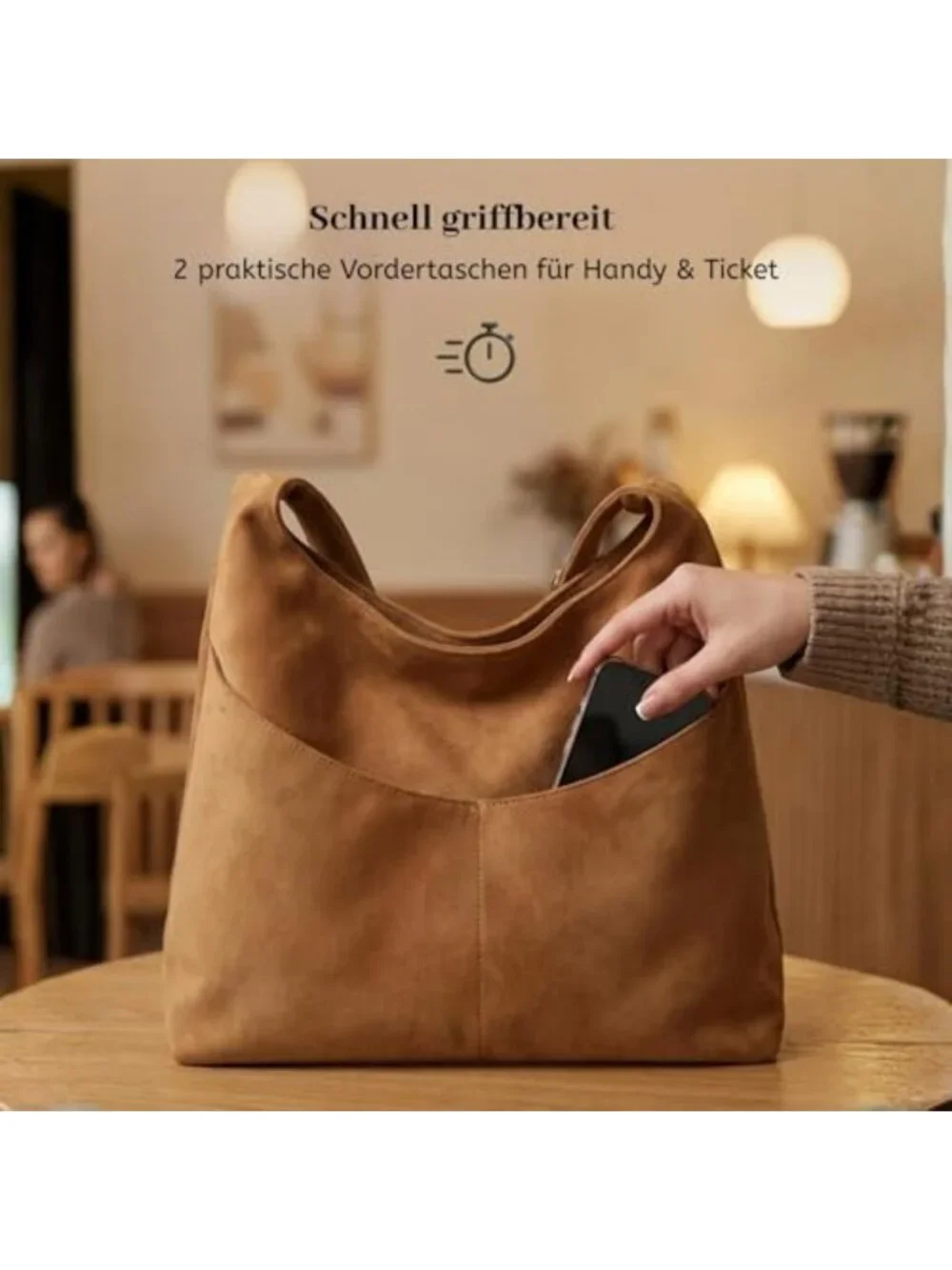 Large Slouchy Hobo Bag for Women | Stylish Shoulder Bag with Zipper Closure